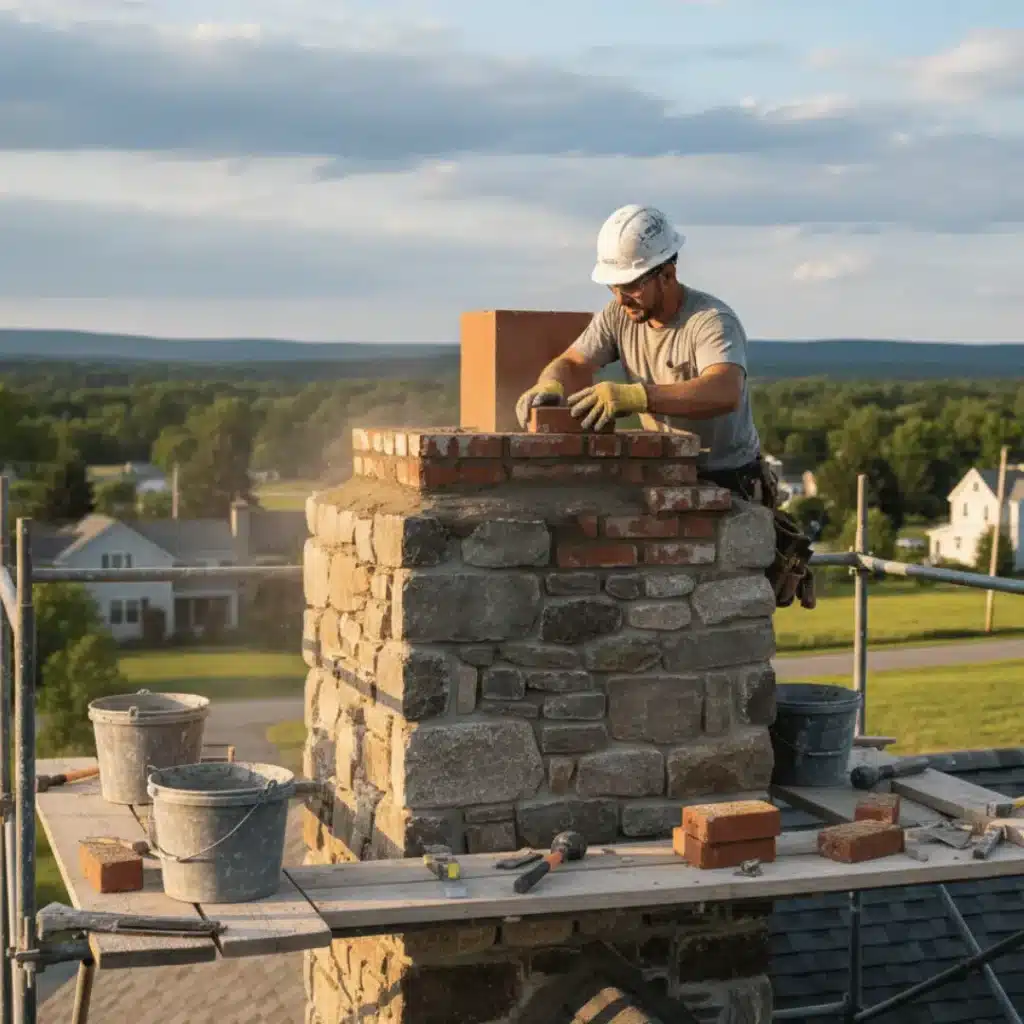Go Air Ducts chimney brickwork installation
