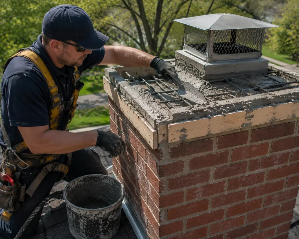 Go Air Ducts chimney crown rebuild