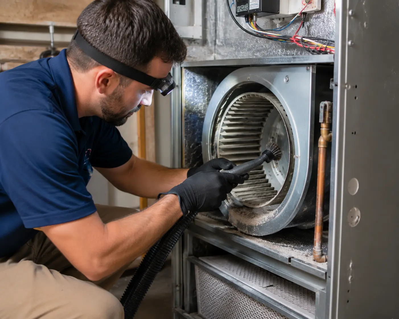 Go Air Ducts HVAC blower cleaning
