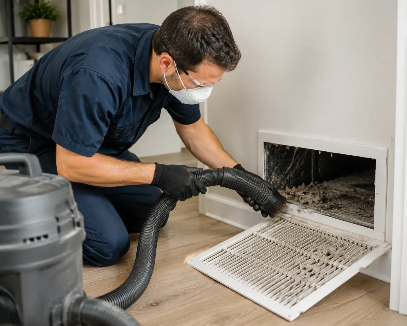 Go Air Ducts return vent cleaning